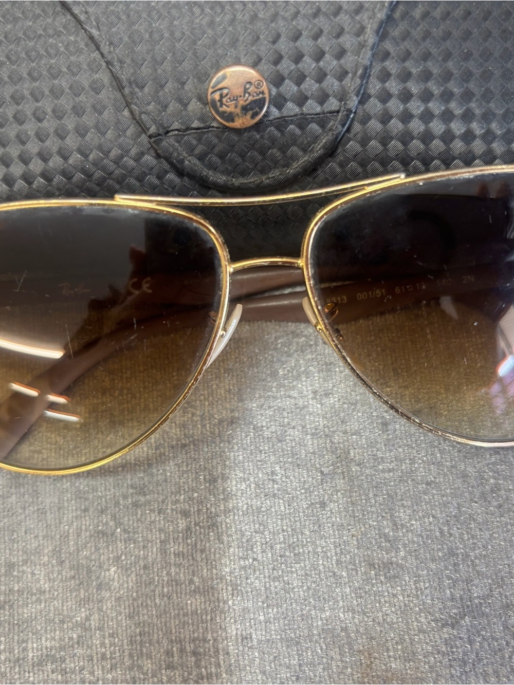 Ray-Ban Aviator Sunglasses - Gold Frame with Brown Gradient Lenses